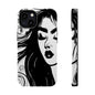 Artistic Black & White Portrait Phone Case — Magnetic Impact-Resistant
