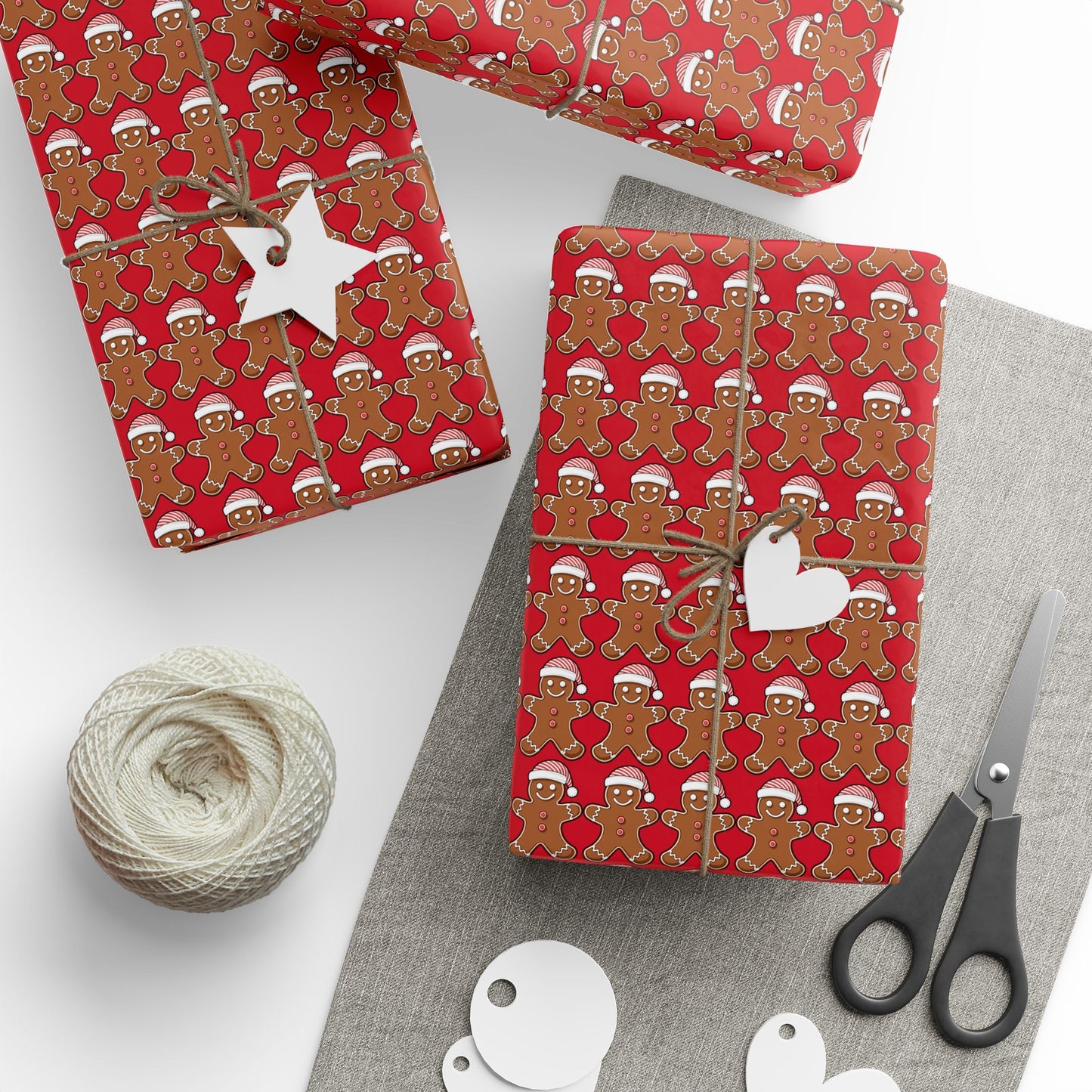 Gingerbread Holiday Wrapping Paper Roll