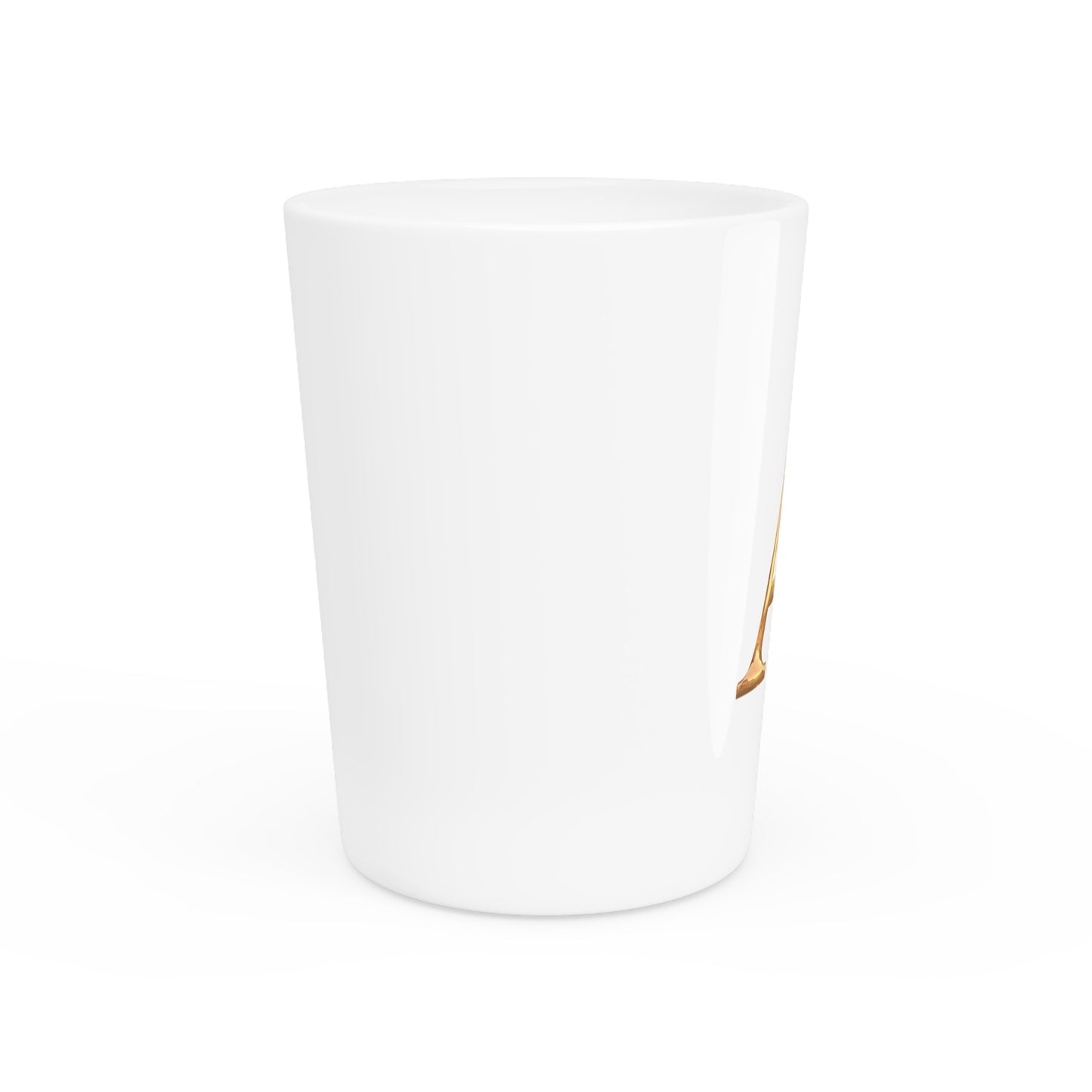 Elegant Gold Letter A Shot Glass, Personalized Party Favors, Wedding Gift