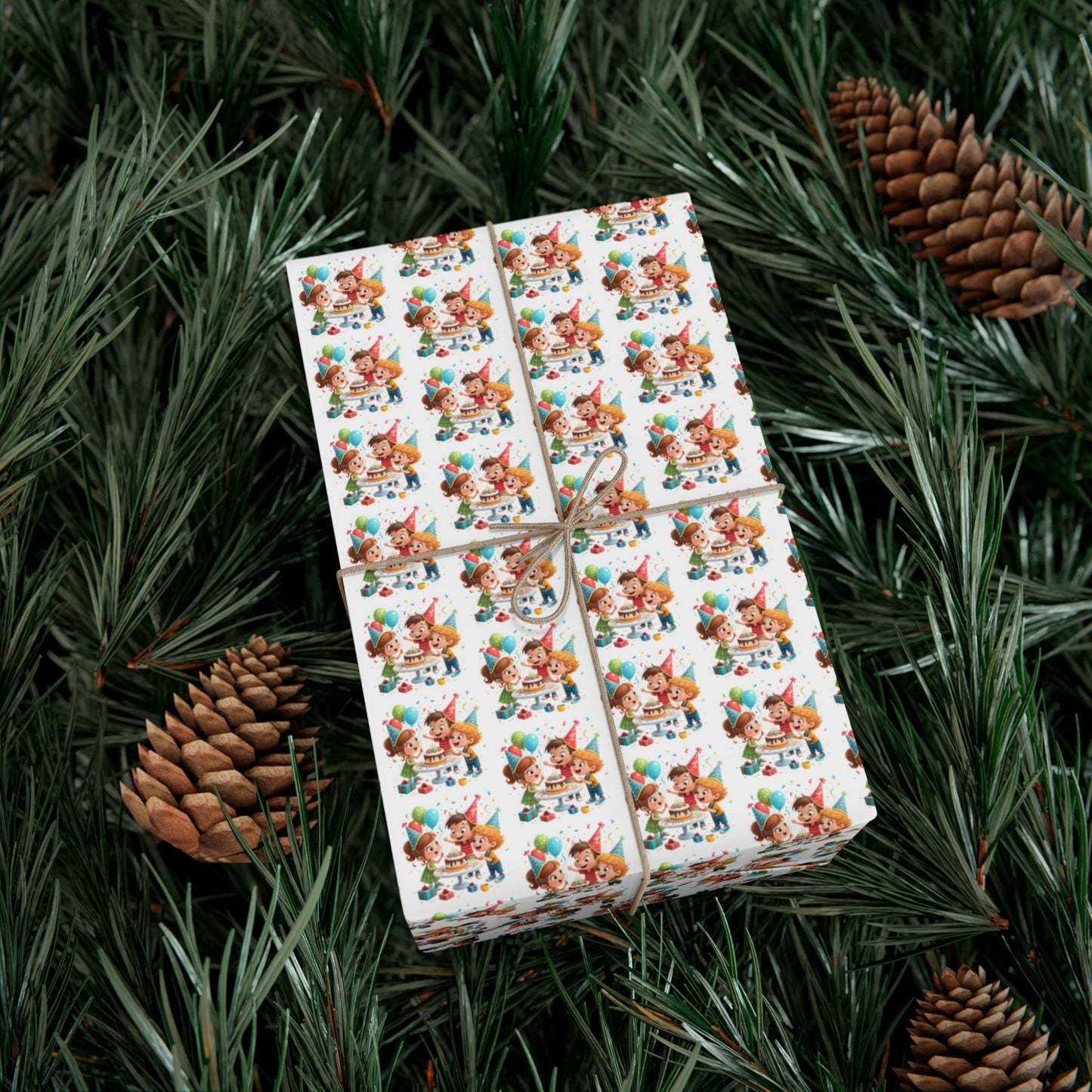 Christmas Kittens Gift Wrap Paper — Cute Holiday Cat Wrapping Sheets
