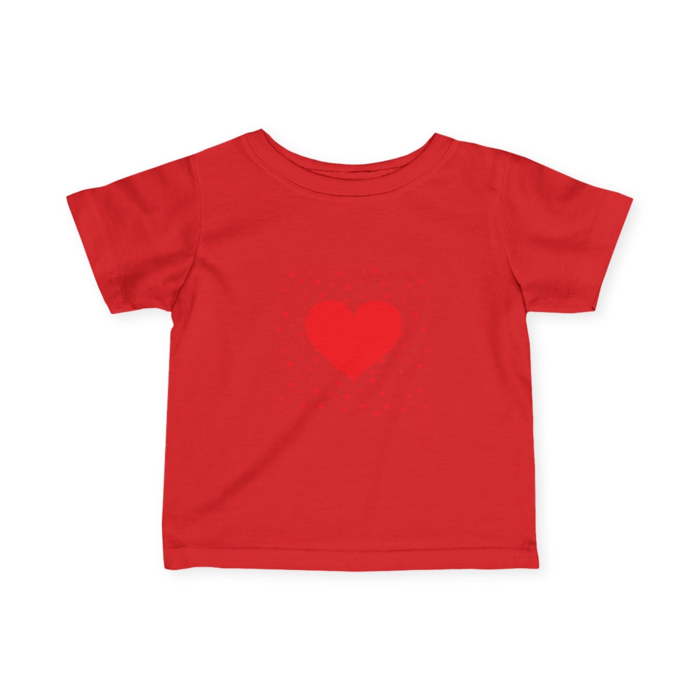 Infant Tee – Red Heart Confetti Baby Shirt