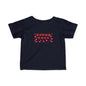 Infant Tee — Red Heart Pattern Baby Shirt (Valentine’s Day)