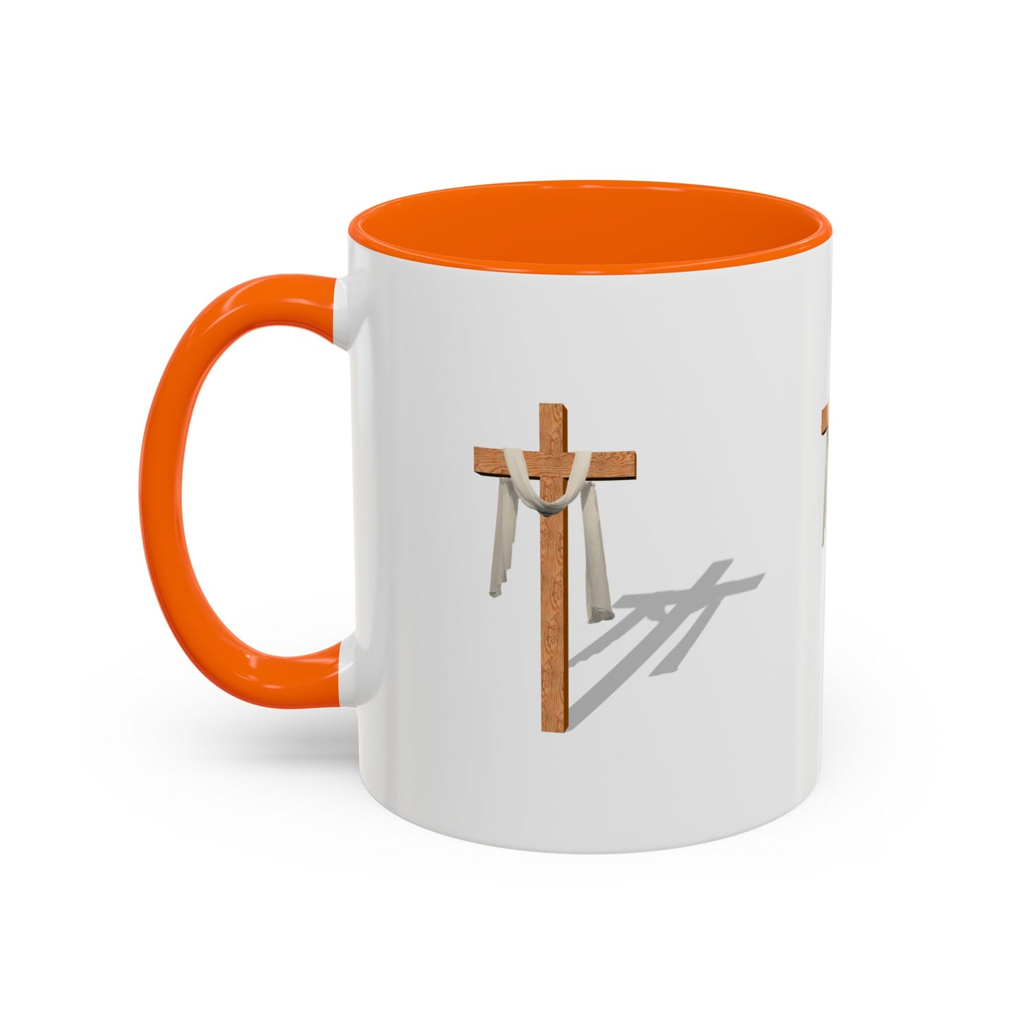 Faith-Inspired Accent Coffee Mug – Spiritual Gift for Christians, Religious Decor, Church Mug, Inspirational Drinkware