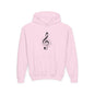 Youth Music Treble Clef Hoodie – Cute Musical Notes Kids Sweatshirt