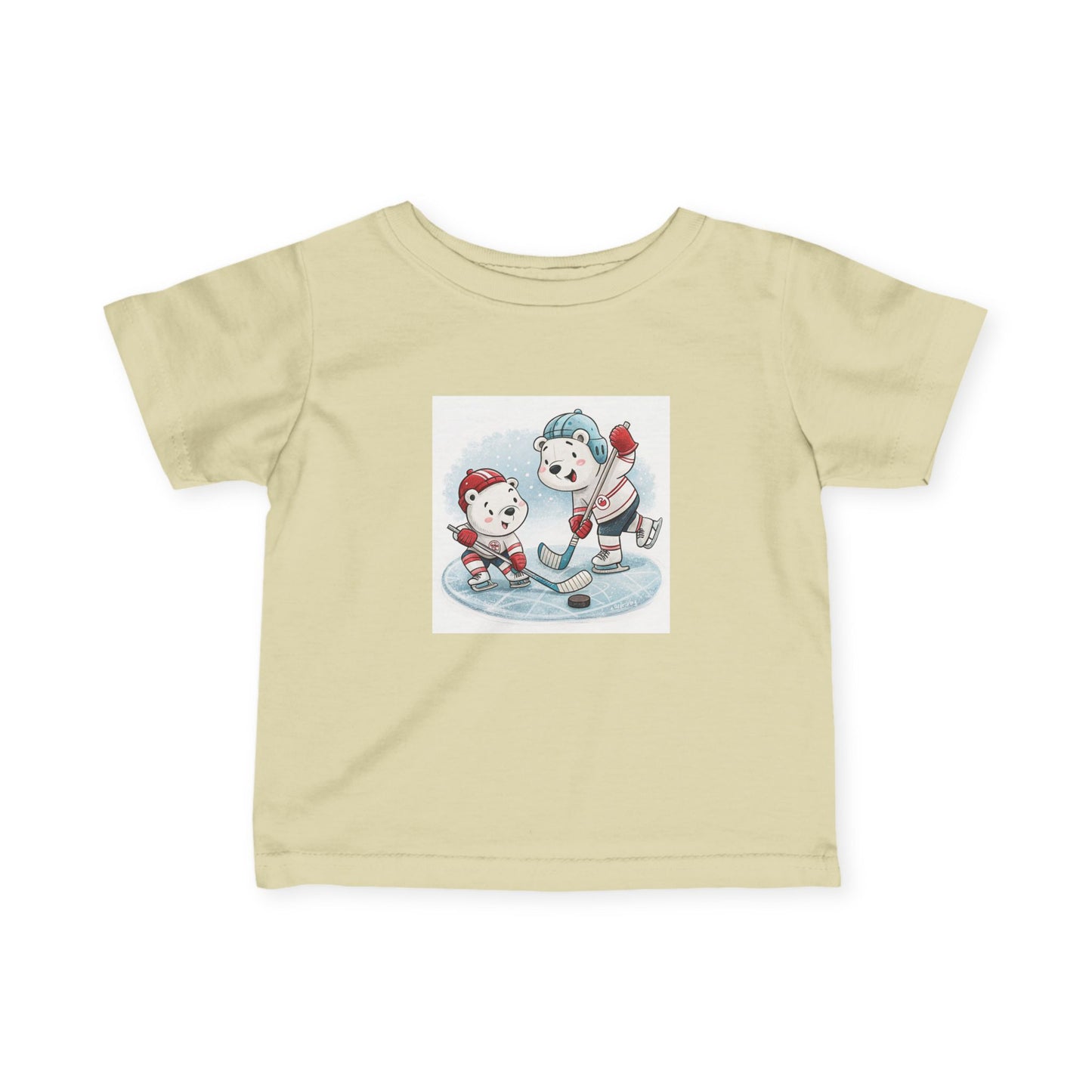 Infant Tee — Cute Ice Hockey Polar Bears Baby Shirt