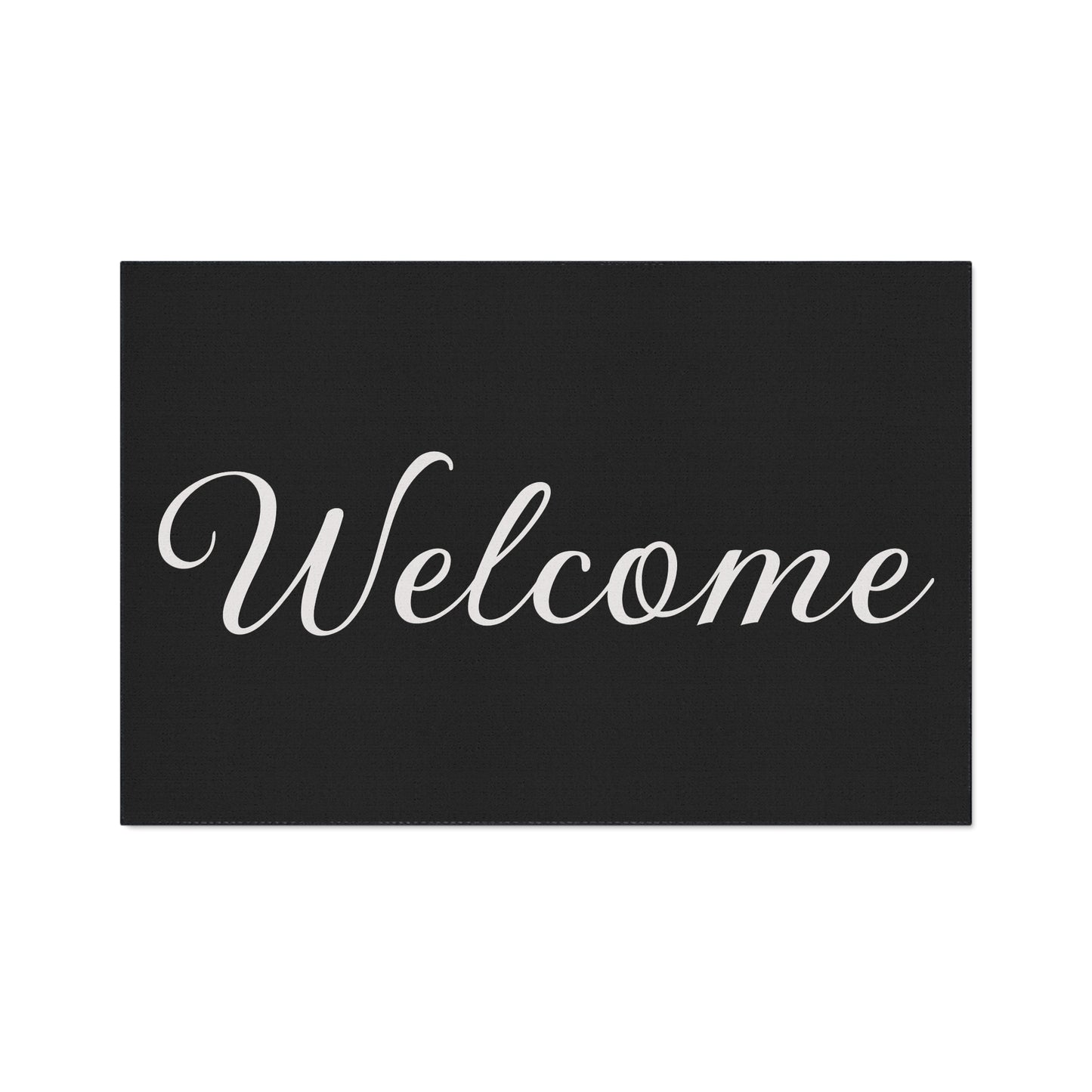 Welcome Heavy Duty Floor Mat — Durable Outdoor/Indoor Doormat with Elegant Script