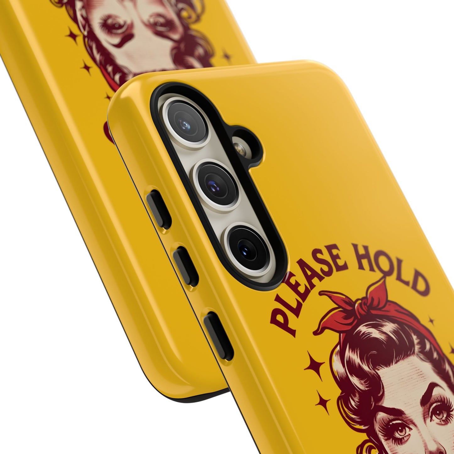 Phone Case - "Please Hold, Sarcasm Loading" Retro Pin-Up Tough Case