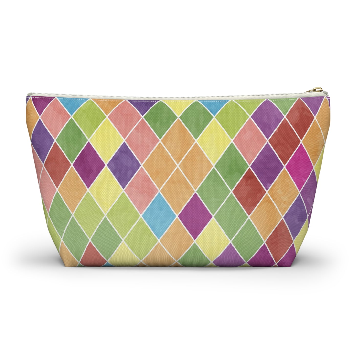 Vibrant Geometric Accessory Pouch, Colorful Makeup Bag, Travel Organizer, Gift for Artists, Pencil Case