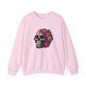 Sugar Skull Crewneck Sweatshirt — Floral Day of the Dead Graphic