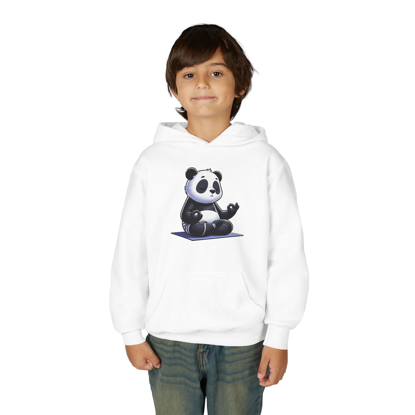 Kids Panda Yoga Hoodie — Cute Meditating Panda Sweatshirt for Children