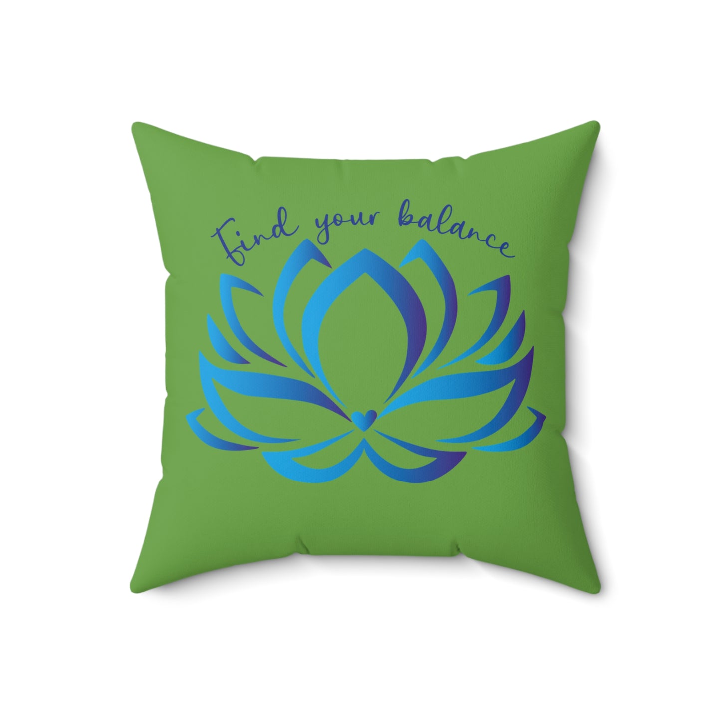 Zen Lotus Square Pillow, Decor Cushion, Meditation Gift, Mindfulness Home Decor, Yoga Room Accent