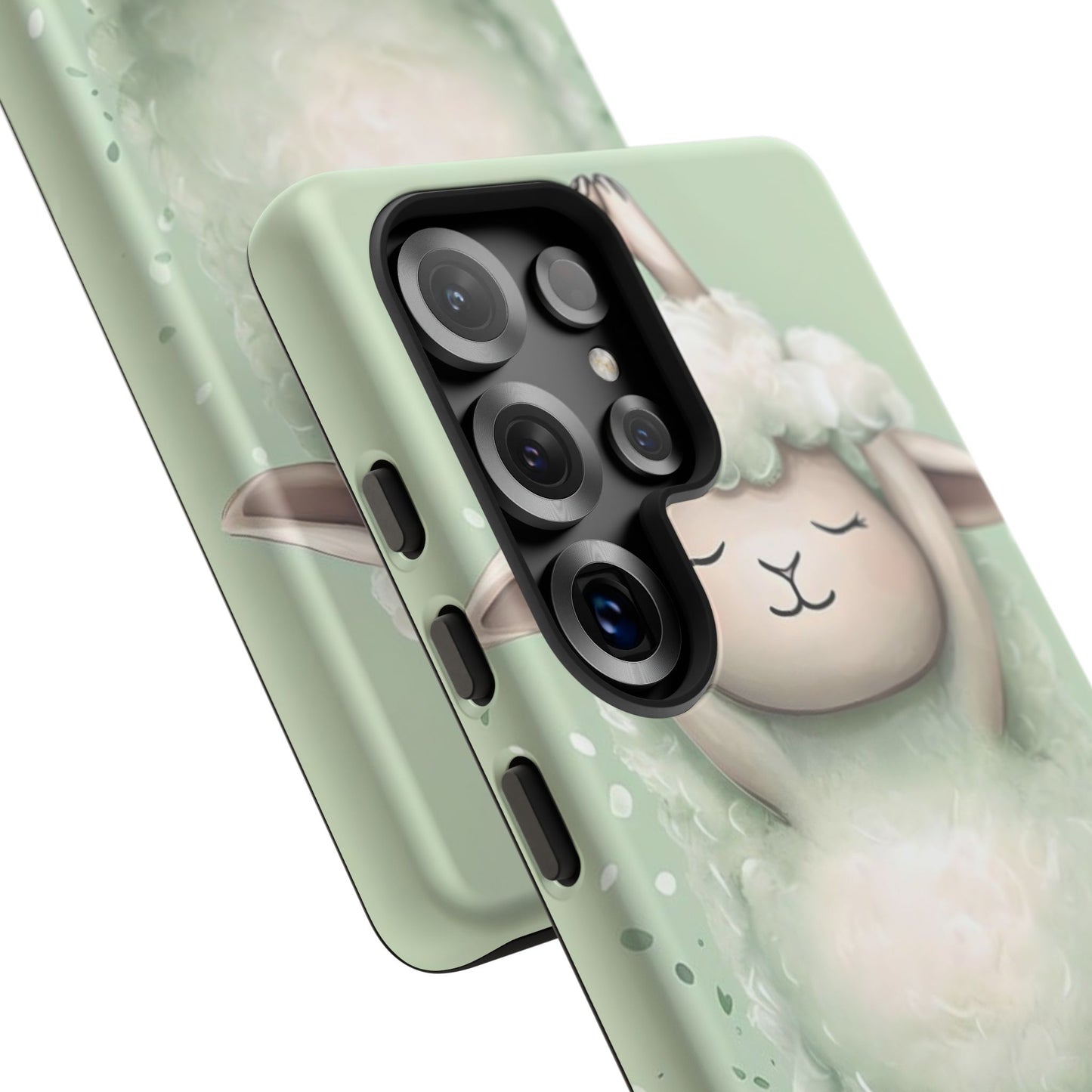 Cute Yoga Sheep Phone Case — Pastel Lamb Ballerina Protective Cover