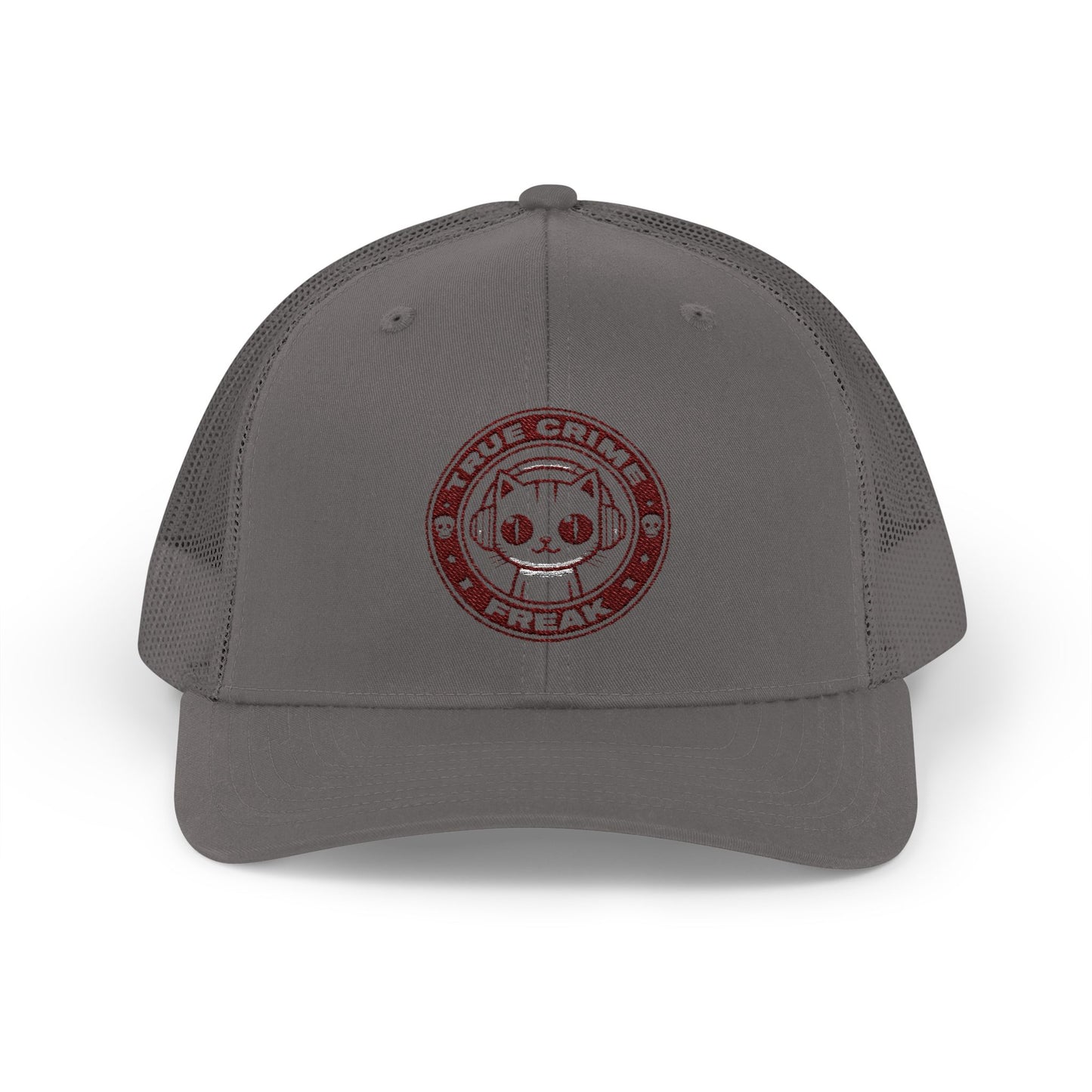 Trucker Cap — Cute Cat Circle Patch Snapback