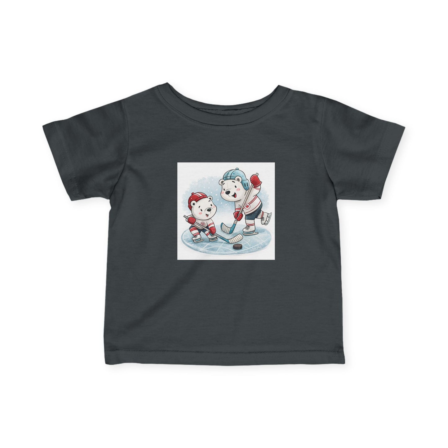 Infant Tee — Cute Ice Hockey Polar Bears Baby Shirt