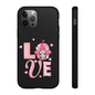 Love Gnome Phone Case — Cute Pink Heart Valentines Protective Case