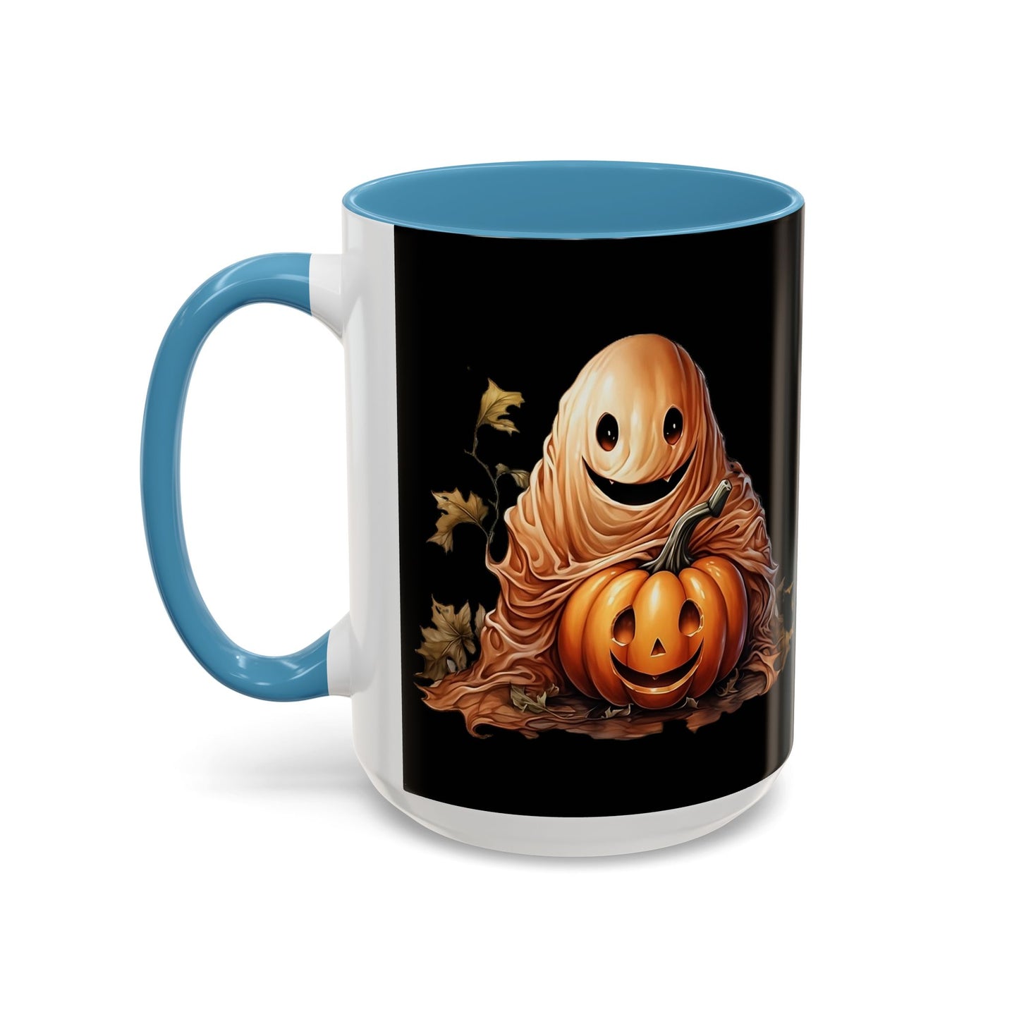 Halloween Ghost Pumpkin Coffee Mug, Spooky Drinkware, Fall Decor, Halloween Gift, Pumpkin Spice Lover's Mug