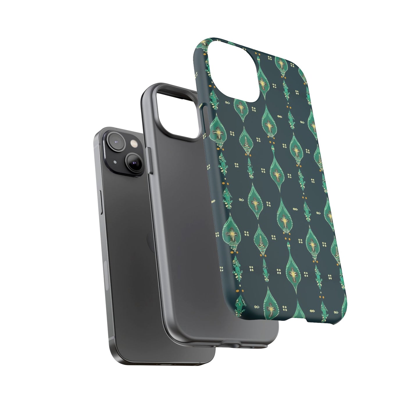 Emerald Boho Teardrop Phone Case