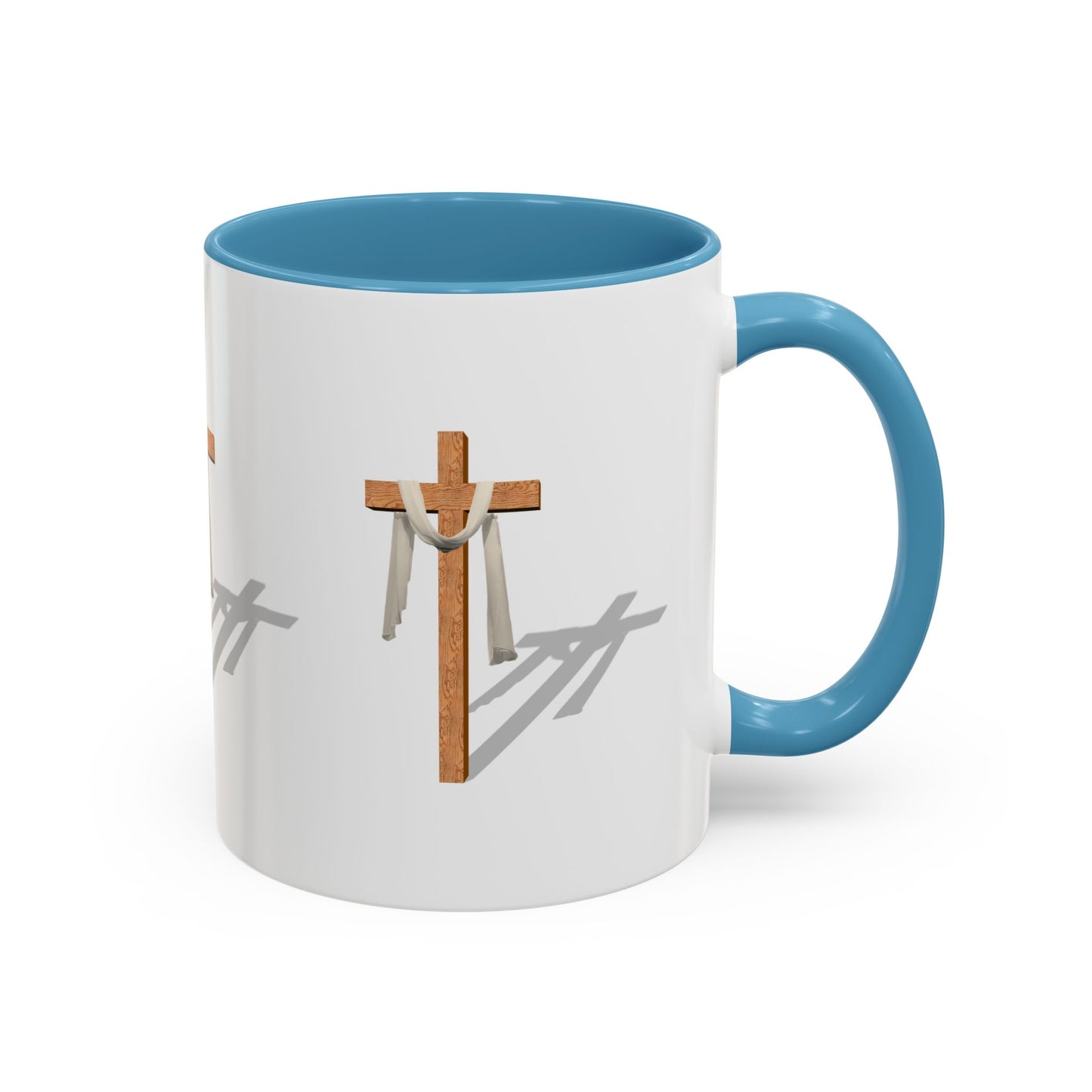 Faith-Inspired Accent Coffee Mug – Spiritual Gift for Christians, Religious Decor, Church Mug, Inspirational Drinkware