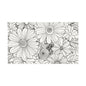 COLOR IT YOURSELF Floral Line Art Poster — Textured Matte Print
