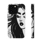 Artistic Black & White Portrait Phone Case — Magnetic Impact-Resistant