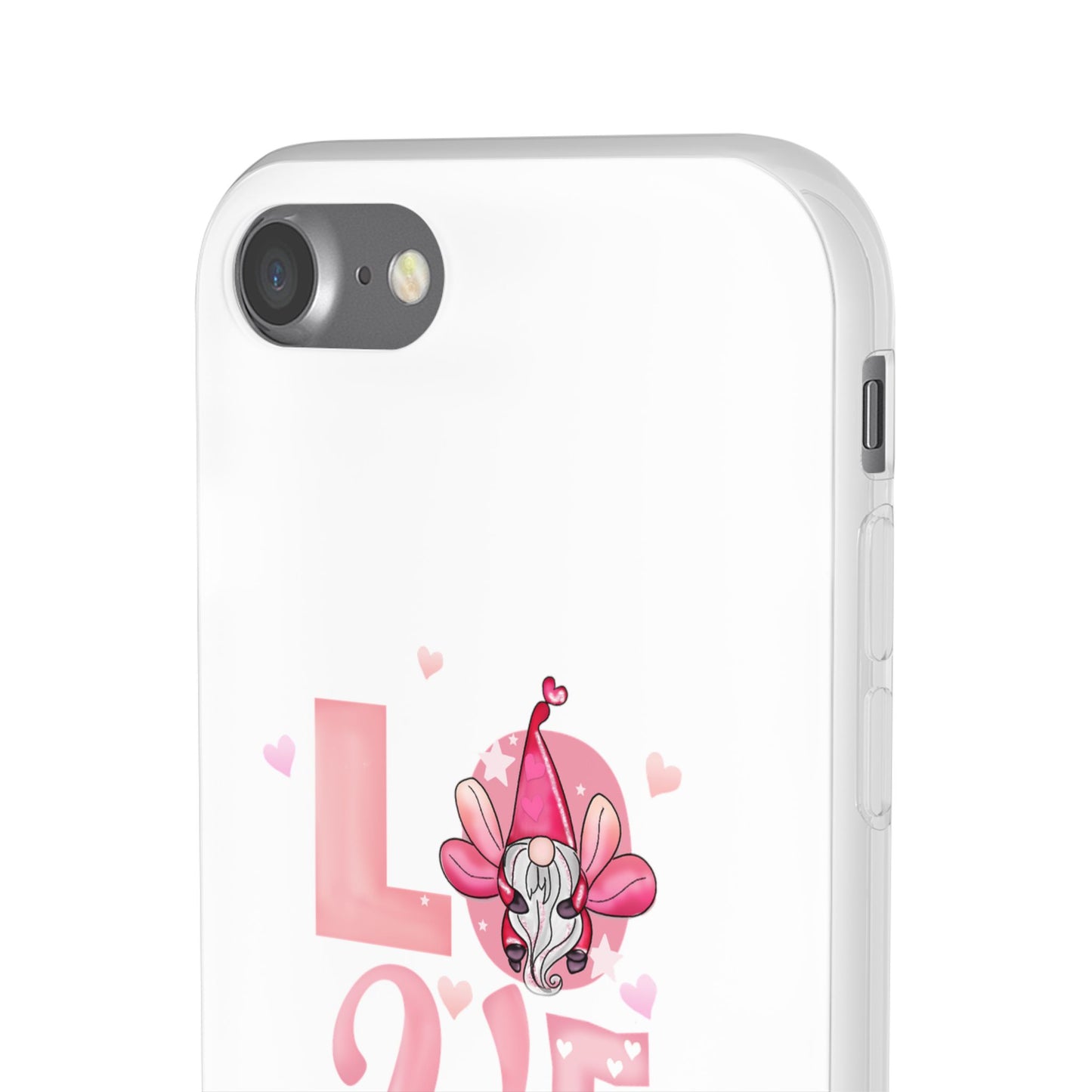 Love Gnome Phone Case — Cute Pink Valentine Flexi Case