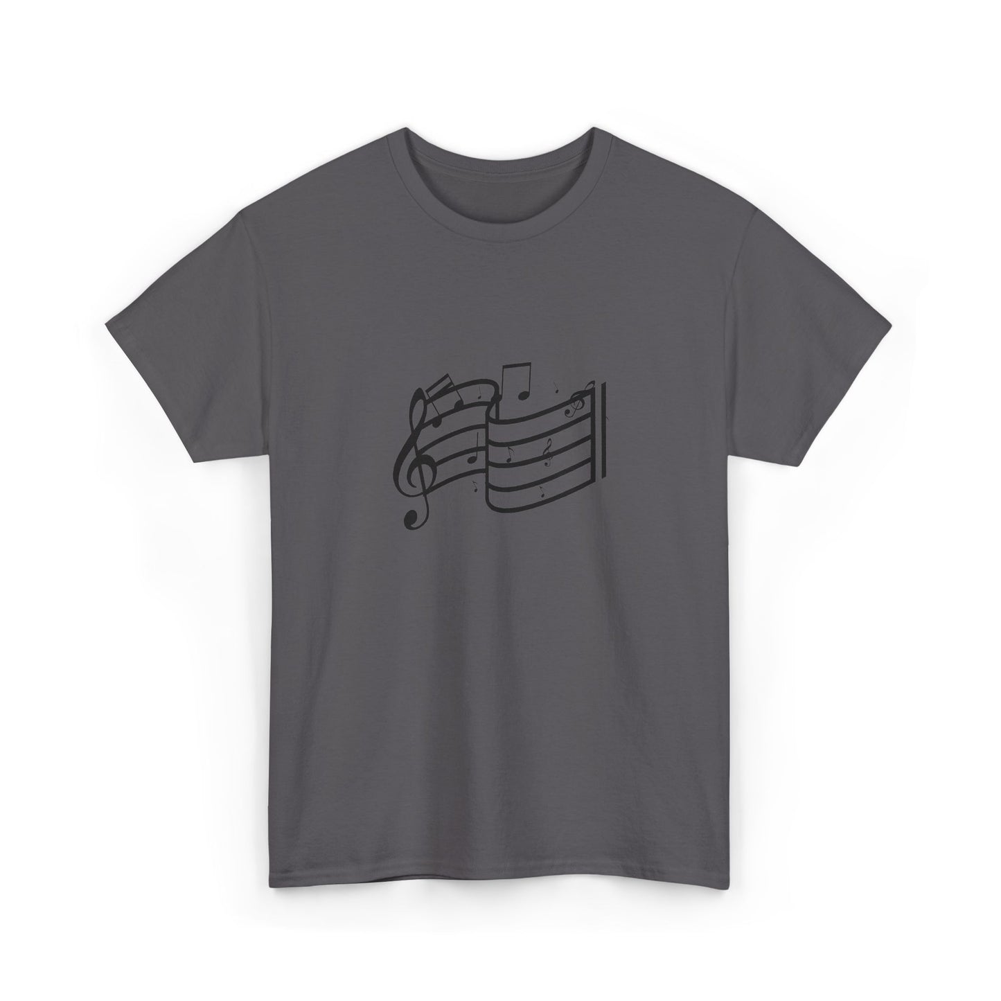 Music Notes T‑Shirt — Minimalist Sheet Music Tee for Musicians & Music Lovers