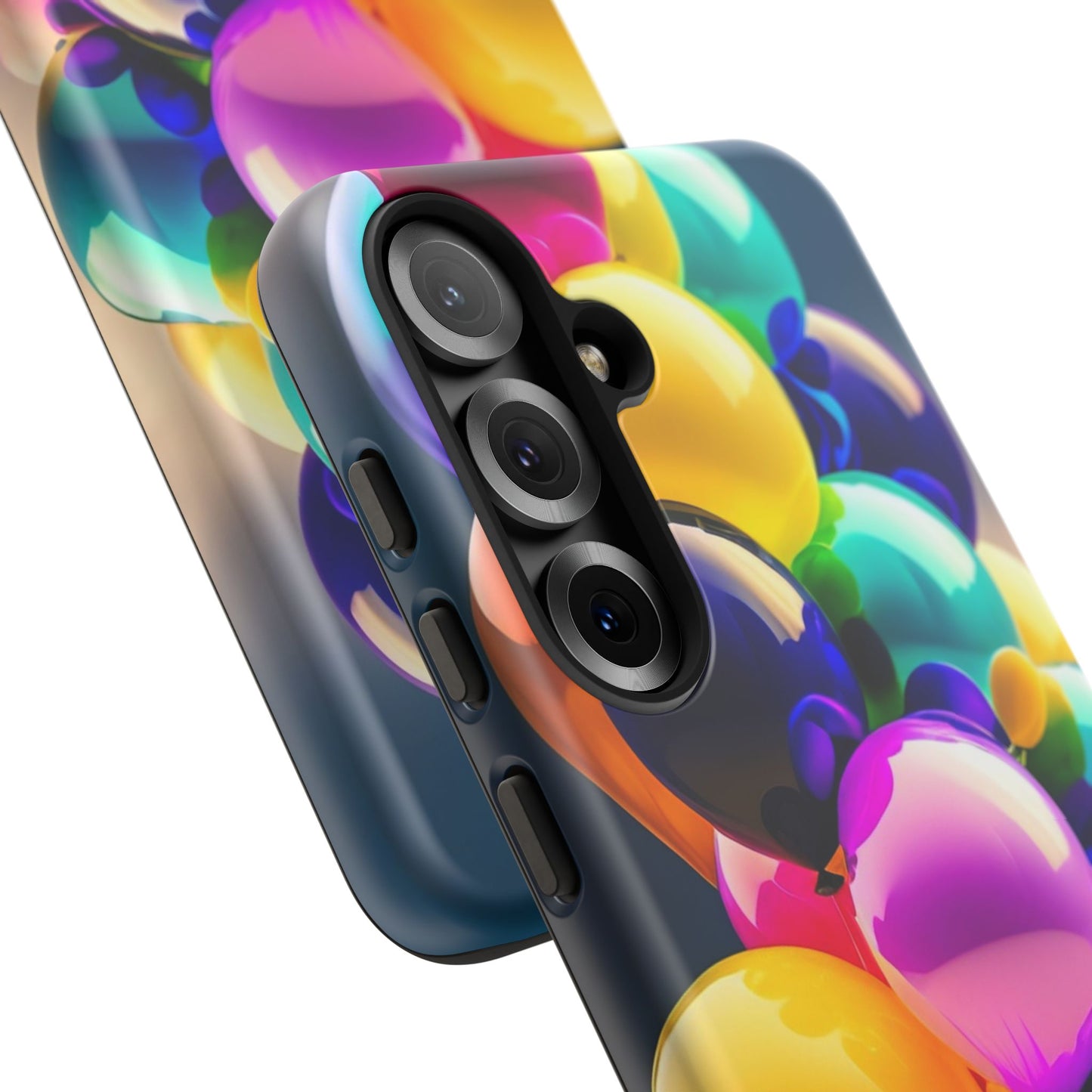 Colorful Balloon Tough Phone Case — Vibrant Party Balloons Protective Cover