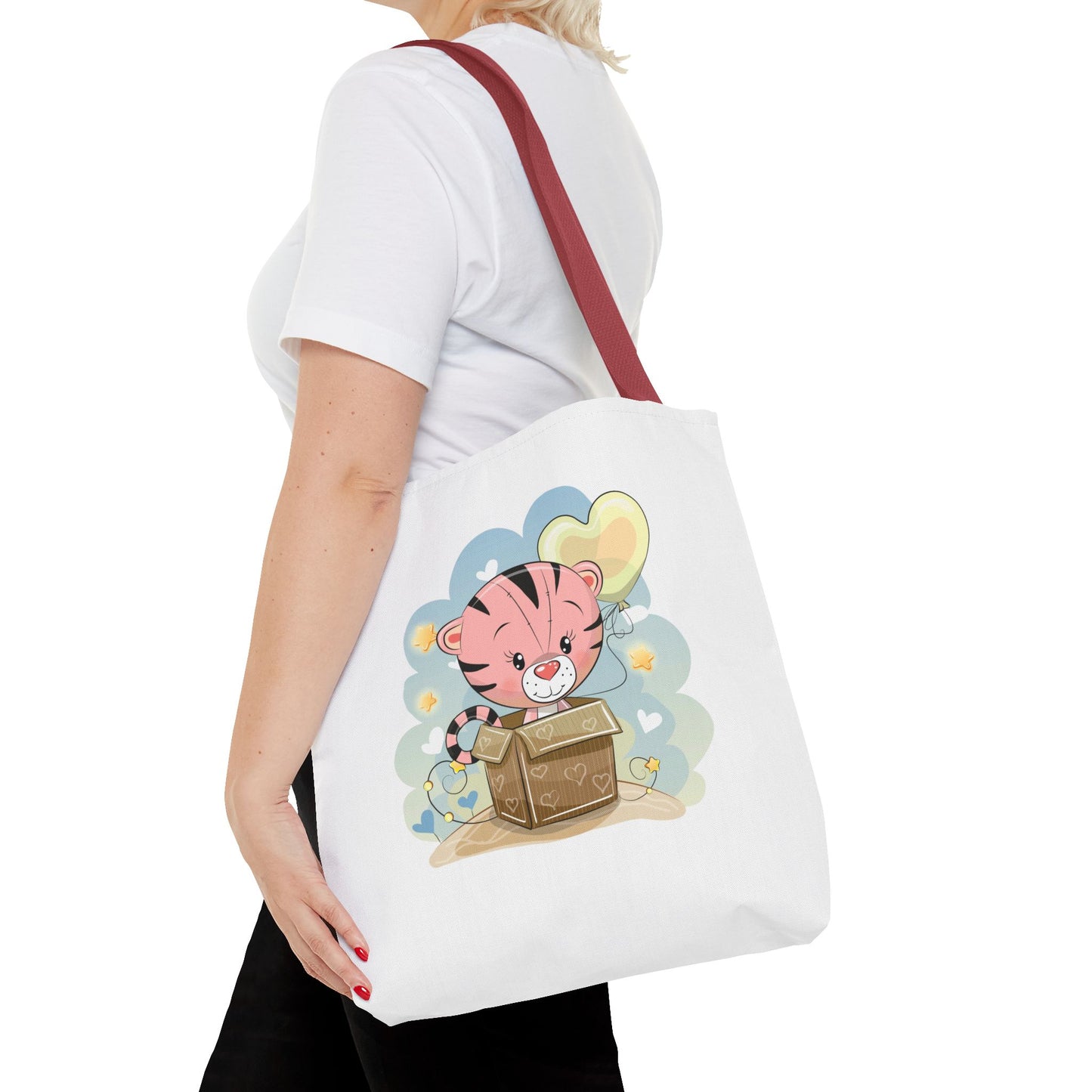 Cute Tiger Tote Bag Cute Shopping Bag, Eco-Friendly Tote, Kids' Tote