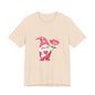 Valentine Gnome T‑Shirt — Cute Pink Gnome Holding Rose Tee