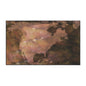 World Map Floor Mat — Rustic Watercolor Earth Doormat