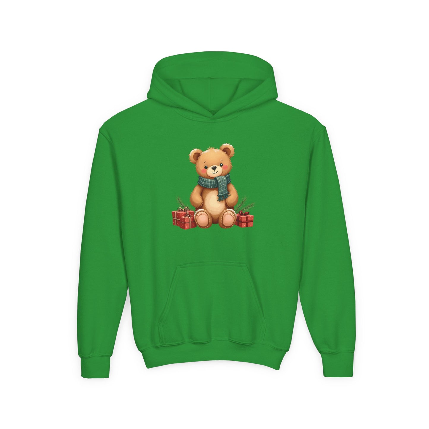Kids Holiday Teddy Bear Hoodie – Cute Christmas Gift Sweatshirt