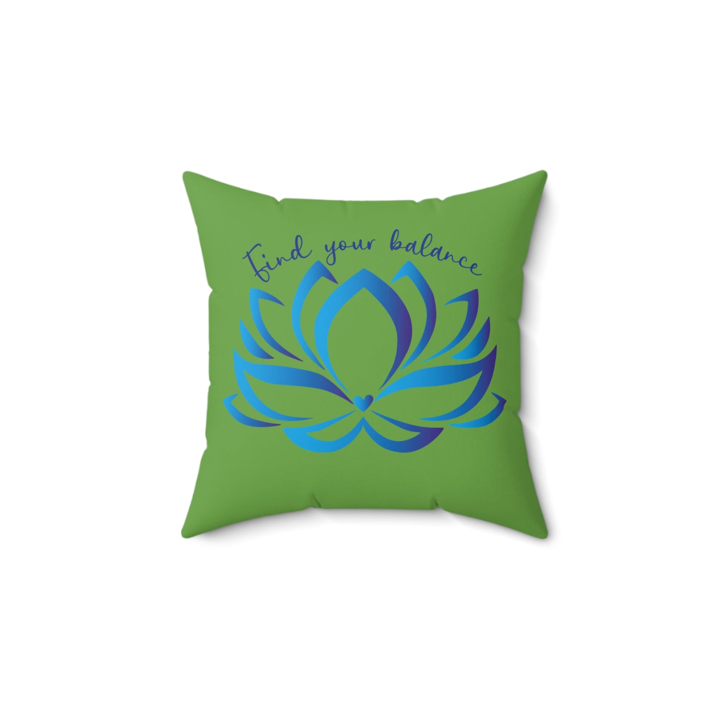Zen Lotus Square Pillow, Decor Cushion, Meditation Gift, Mindfulness Home Decor, Yoga Room Accent