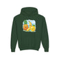 Kids Tropical Fruit Hoodie — Cute Pineapple, Banana & Orange Graphic Sweatshirt