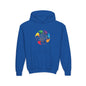 Colorful Music Treble Clef Youth Hoodie | Rainbow Note Circle