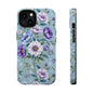 Floral Purple Peony Phone Case — Magnetic Impact‑Resistant Protective Cover