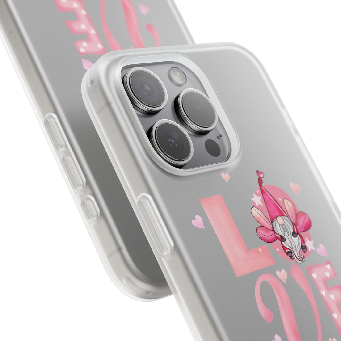 Love Gnome Phone Case — Cute Pink Valentine Flexi Case