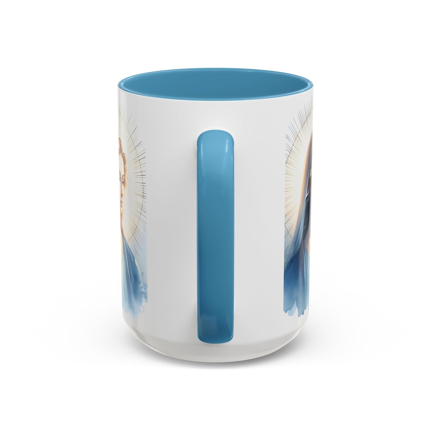 Serene Virgin Mary Accent Coffee Mug