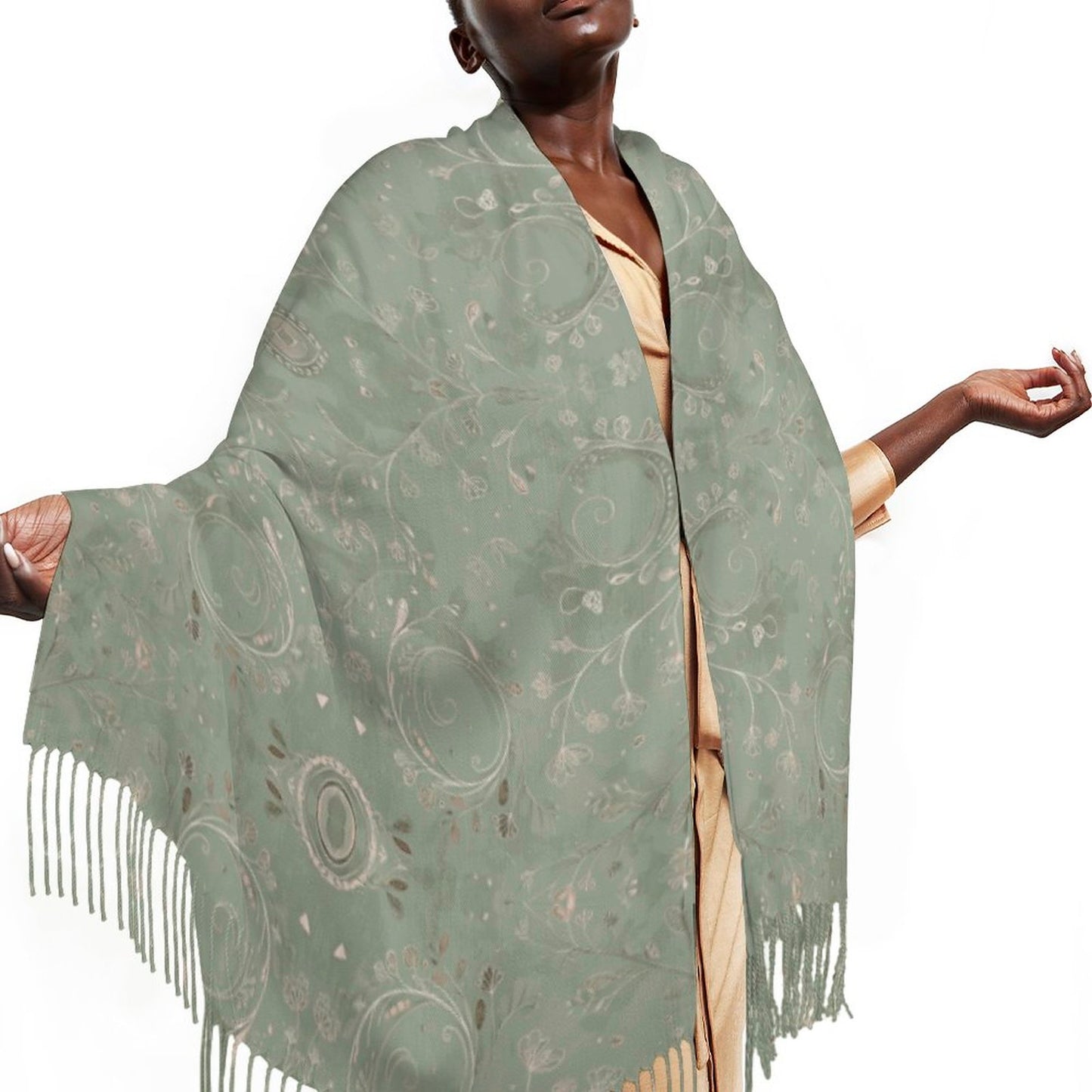 Cashmere-like Tassel Scarf