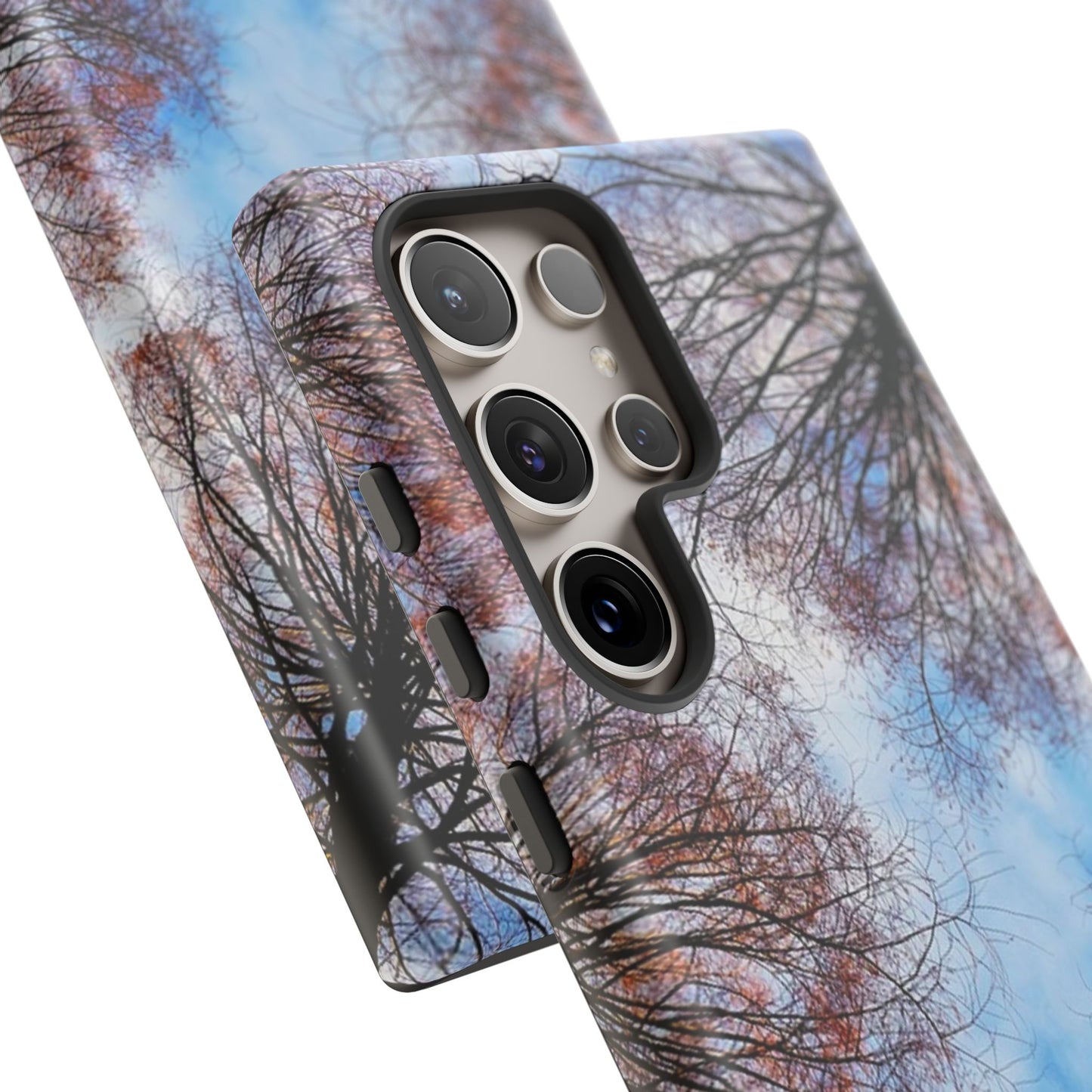 Skyward Trees Phone Case — Nature Forest Canopy Protective Tough Case