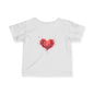 Infant Tee with Watercolor Heart – Baby Valentine Shirt