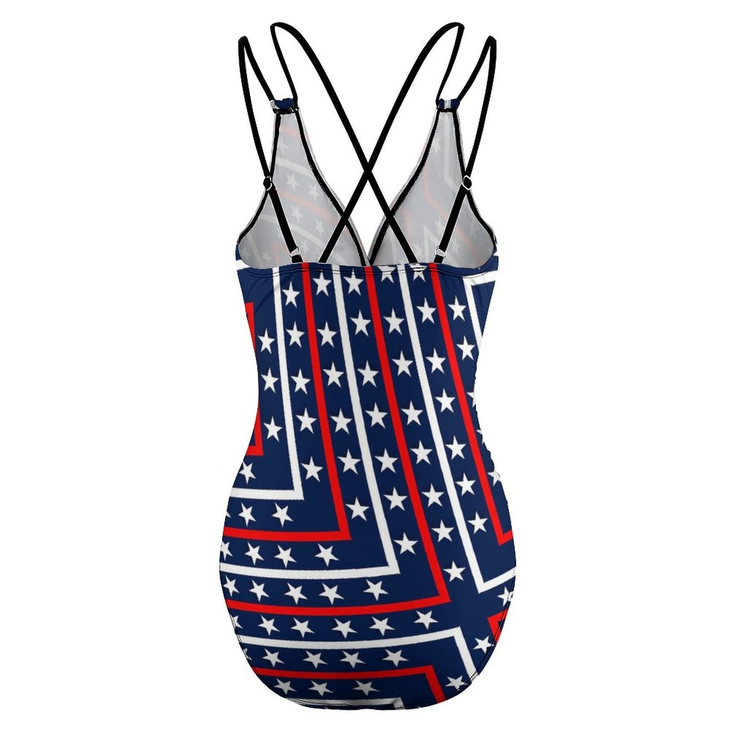 Women's One Piece Swimsuit Tummy Control V Neck Swimwear