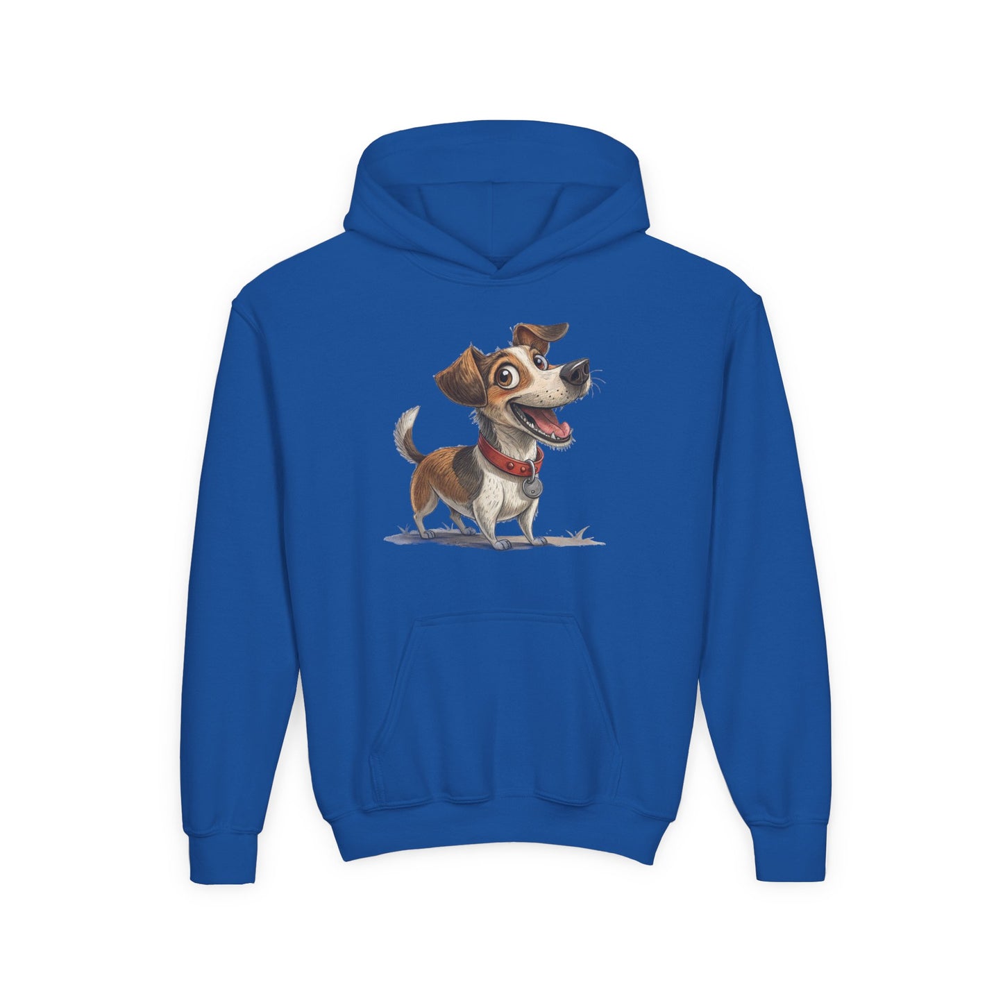 Kids Dog Hoodie – Cute Cartoon Jack Russell Puppy Sweatshirt (Custom Name Option)