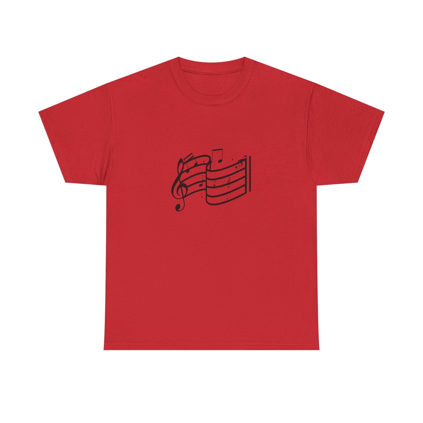 Music Notes T‑Shirt — Minimalist Sheet Music Tee for Musicians & Music Lovers