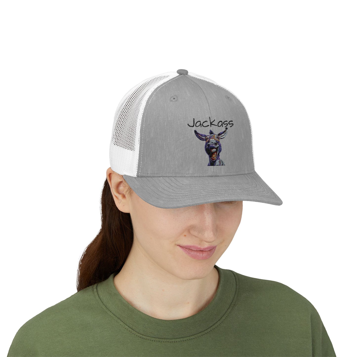 Humorous Jackass Snapback Trucker Cap