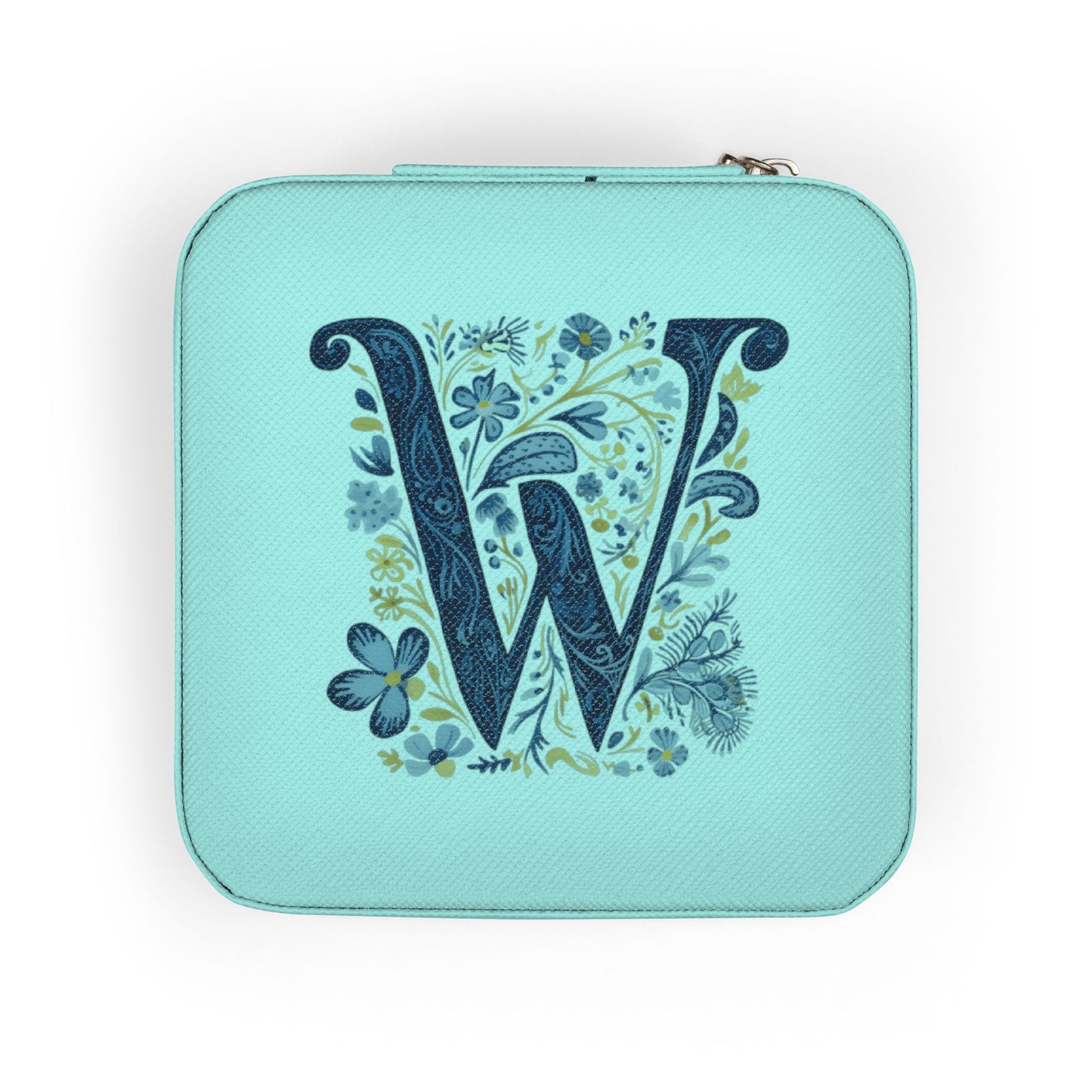 Personalized Monogram Jewelry Travel Case – Compact Pink W Organizer Box