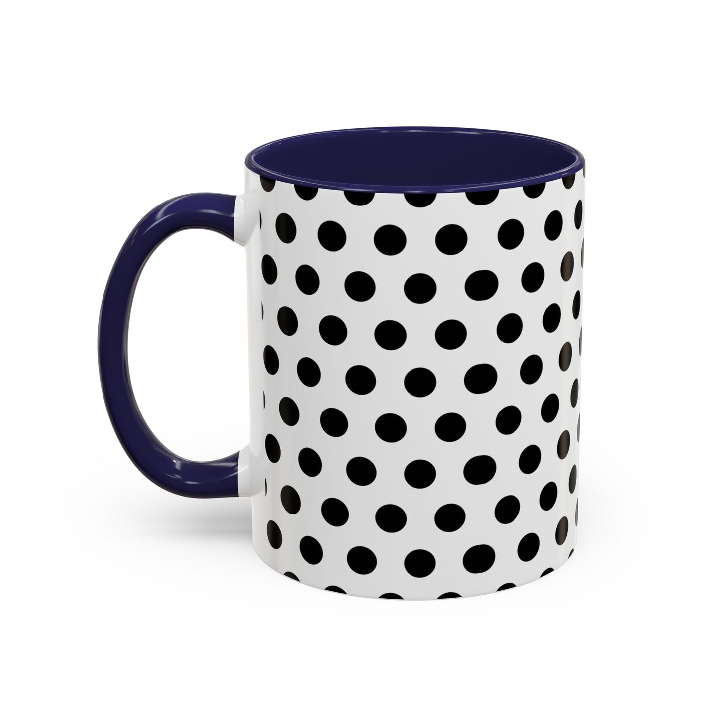 Elegant Polka Dot Mug - Stylish Coffee Cup for Home, Office, Gift for Birthdays, Anniversaries, Holidays, Unique Drinkware