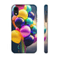 Colorful Balloon Tough Phone Case — Vibrant Party Balloons Protective Cover