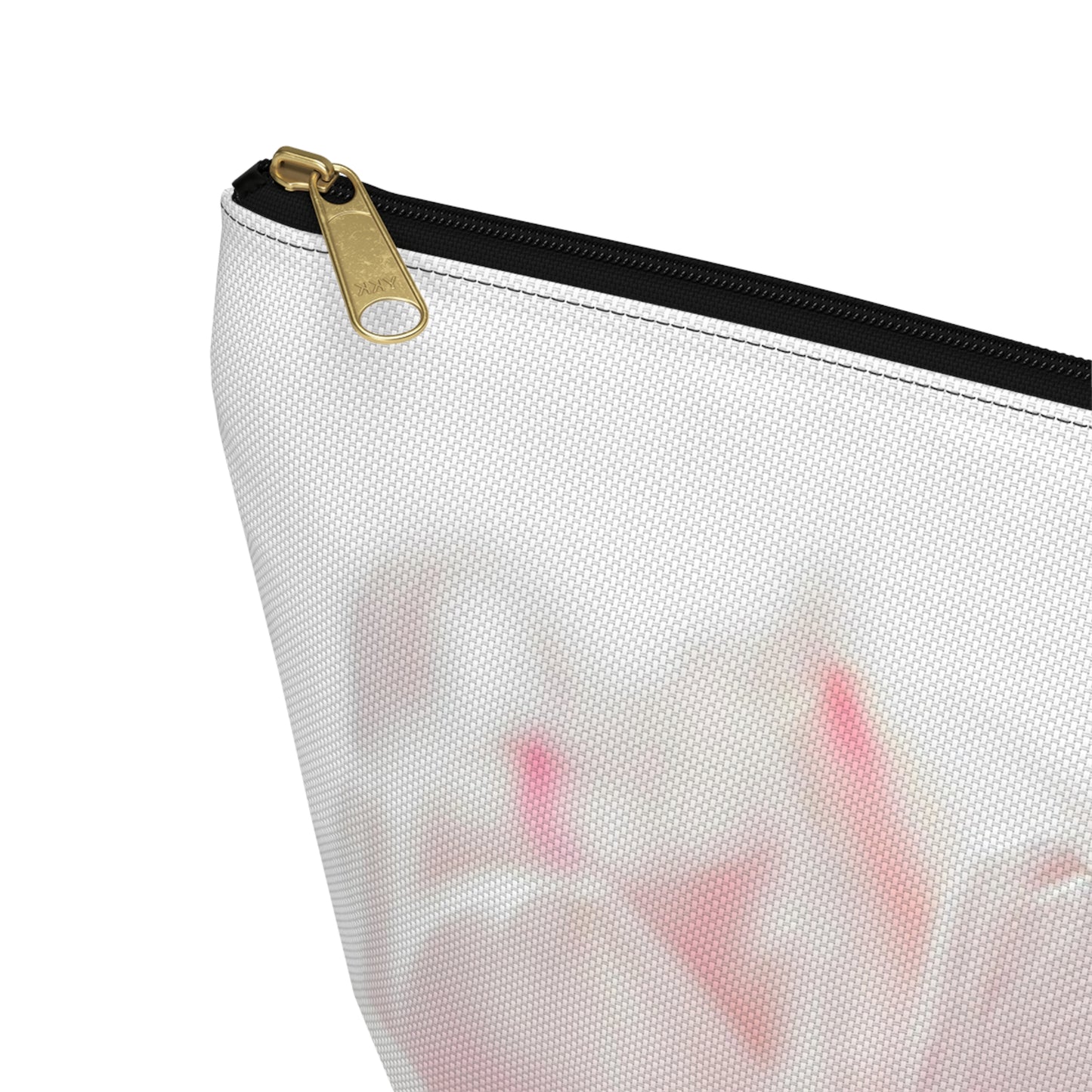 Floral Pink Tulip Accessory Pouch