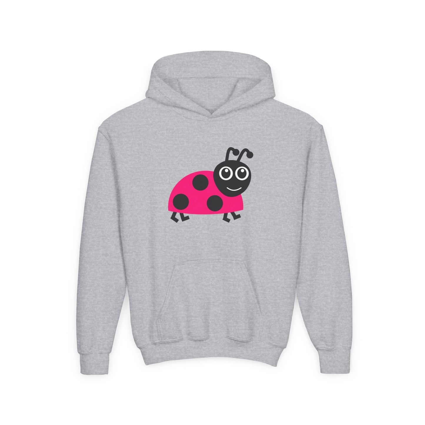 Pink Ladybug Kids Hoodie | Cute Bug Graphic Sweatshirt