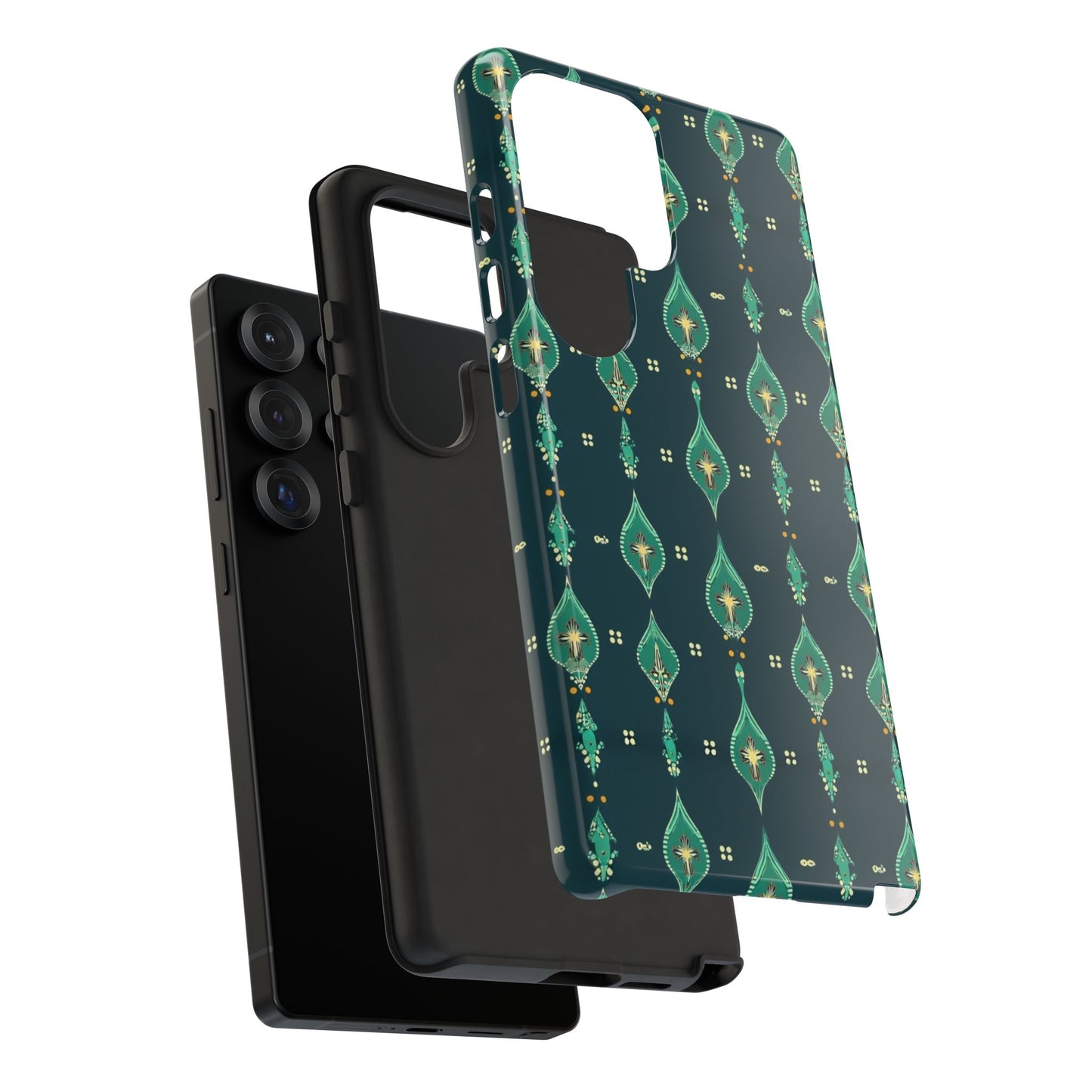 Emerald Boho Teardrop Phone Case